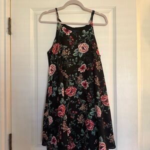 Floral Sleeveless Cocktail Dress